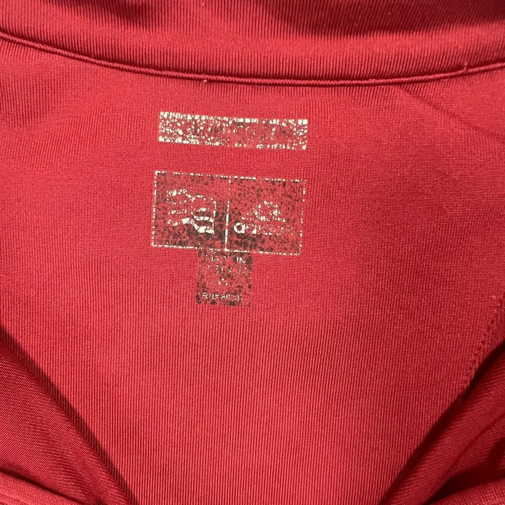 Adidas Climalite Quarter-Zip Pullover XL Red Three Stripe Athletic